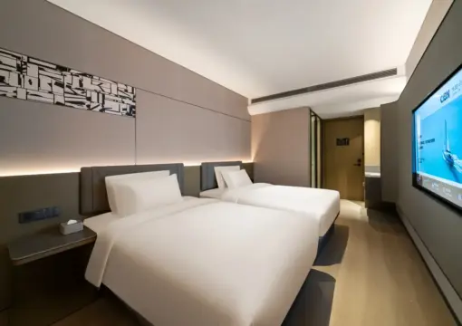 Serene Superior Twin Room (Smart Whole-Room Fresh Air System, 65-Inch Screen Casting TV, Minibar)