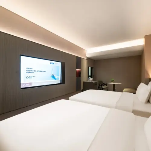 Serene Superior Twin Room (Smart Whole-Room Fresh Air System, 65-Inch Screen Casting TV, Minibar)