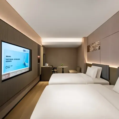 Serene Superior Twin Room (Smart Whole-Room Fresh Air System, 65-Inch Screen Casting TV, Minibar)