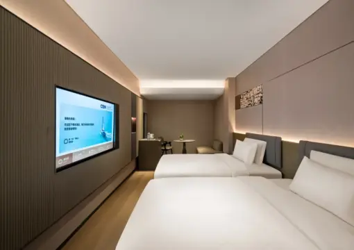 Serene Superior Twin Room (Smart Whole-Room Fresh Air System, 65-Inch Screen Casting TV, Minibar)