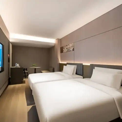 Serene Superior Twin Room (Smart Whole-Room Fresh Air System, 65-Inch Screen Casting TV, Minibar)