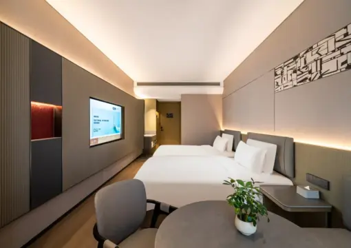Zhuyin Deluxe Twin Room(Smart Voice Room Control, 65-Inch Screen Casting TV, Minibar)