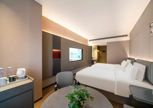 Zhuyin Deluxe Twin Room(Smart Voice Room Control, 65-Inch Screen Casting TV, Minibar)